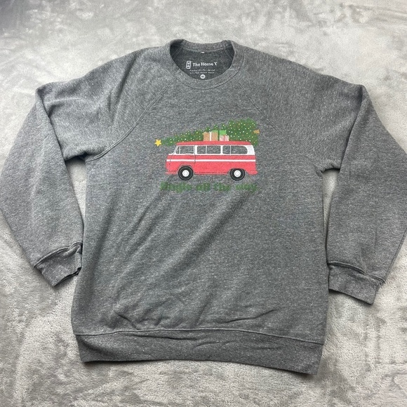 Tops - The Home T Christmas Themed Pullover Sweatshirt Women's Size XL